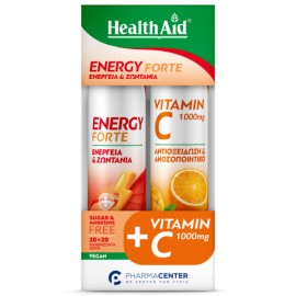 Health Aid Promo Pack Energy Forte 20eff.tabs & Vitamin C 1000mg 20eff.tabs