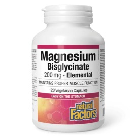 Natural Factors Magnesium Bisglycinate 200mg 120veg.caps