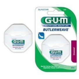 GUM BUTLERWEAVE DENTAL FLOSS UNWAXED