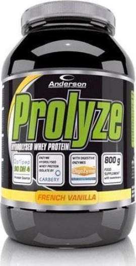 Anderson Prolyze Hydrolysed Whey Protein Υδρολυμένη Πρωτεϊνη Ορού Γάλακτος French Με γεύση Vanilla 800gr