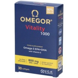Uga Omegor Vitality 1000 για τη Φυσιολογική Λειτουργία της Καρδιάς 30 κάψουλες