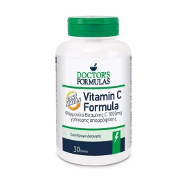 Doctors Formulas Vitamin C Formula Fast Action Συμπλήρωμα Διατροφής Βιταμίνης C 1000mg Γρήγορης Απορρόφησης, 30 δισκία
