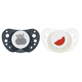 Chicco Πιπίλα Physio Air Γκρι-Μπλε-Μπεζ 16-36m+ 2τμχ