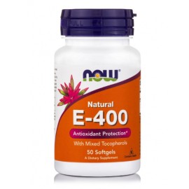 Now Foods E400 With Mixed Tocopherols 50 Softgels