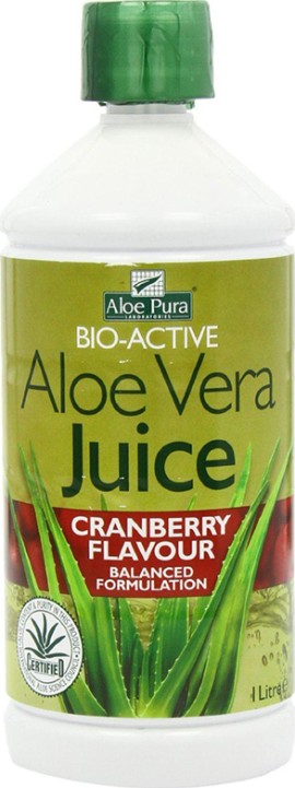 Optima Naturals Aloe Vera Juice Cranberry 1000ml