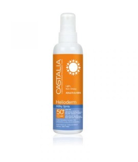 Castalia Helioderm Milky Spray SPF50+ Αντηλιακό Γαλάκτωμα Προσώπου - Σώματος για Όλη την Οικογένεια 240ml