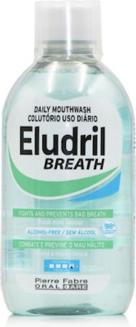 Elgydium Eludril Breath Στοματικό Διάλυμα κατά της Κακοσμίας 500ml