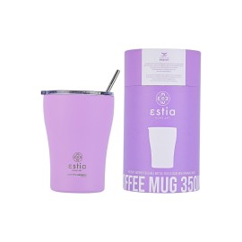 Estia Ανοξείδωτος Θερμός Coffee Mug Save The Aegean 350ml Lavender Purple 01-12090