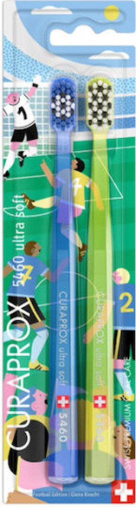Curaprox Ultra Soft CS 5460 Football Edition 2026 Πολύ Μαλακή Οδοντόβουρτσα 2τεμ