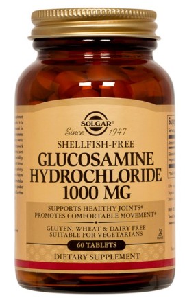 Solgar Glucosamine Hydrochloride 1000mg Συμπλήρωμα Διατροφής Γλυκοζαμίνης 60 Ταμπλέτες