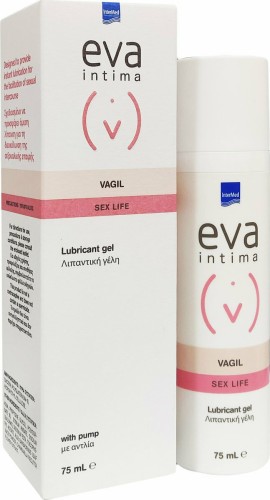 Intermed Eva Intima Vagil Sex Life Lubricant Gel With Pump Προσωπικό λιπαντικό με αντλία 75ml