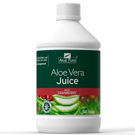 Optima Aloe Vera Juice with Cranberry Φυσικός Χυμός Αλόης με Γεύση Cranberry 500ml
