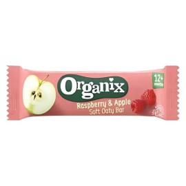 Organix Μπάρες Βρώμης Σμέουρο και Μήλο singles 12m+(23γρ)