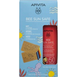 Apivita Promo Bee Sun Safe Hydra Sun Kids Lotion SPF50 200ml & Puzzles & Colored Pencils