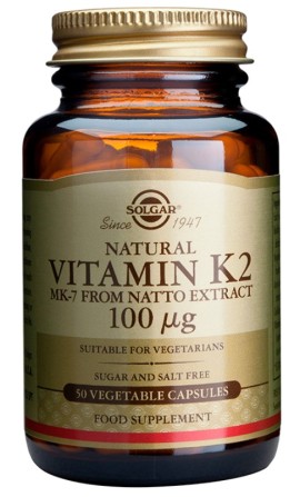 Solgar Vitamin K2 100mg 50 Φυτικές Κάψουλες