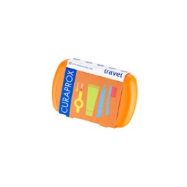Curaprox Be You Travel Set Οδοντόβουρτσα Ultra Soft Πορτοκαλί 4τμχ.