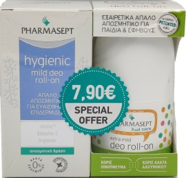 Pharmasept Hygienic Mild Deo Roll-On 50ml & Kid Extra Mild Deo Roll-On 50ml
