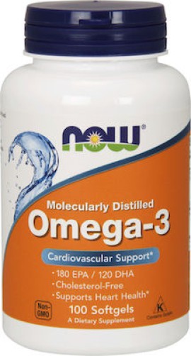 Now Foods Omega 3 Συμπλήρωμα Διατροφής Λιπαρών Οξέων 100Softgels