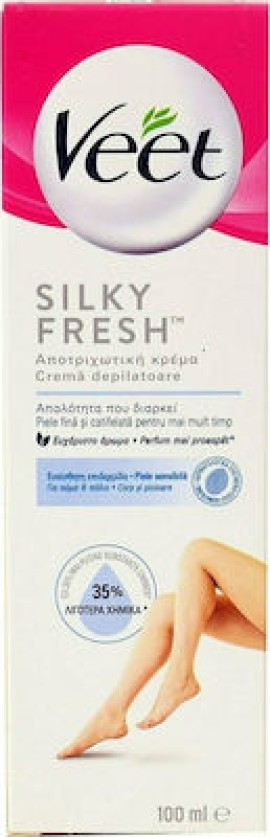 Veet Silky Fresh Κρέμα Αποτρίχωσης Σώματος για Ευαίσθητες Επιδερμίδες 100ml