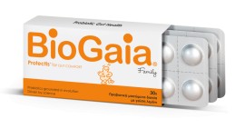 BioGaia ProTectis Family Μασώμενα Προβιοτικά με ευχάριστη γεύση Λεμόνι 30 chew. tabs