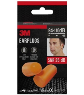 3Μ Earplugs Αφρώδεις Ωτοασπίδες Με Θήκη 8 Τμχ