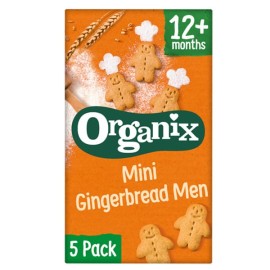 Organix Bio Μπισκότα Ολικής Mini Gingerbread Men για 12m+ (5x20g) 100g