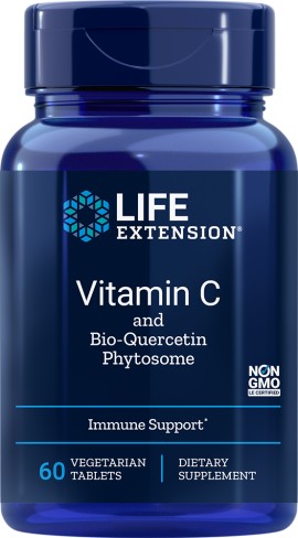 Life Extension Vitamin C & Bio-Quercetin Phytosome 1000mg Για Την Ενίσχυση του Ανοσοποιητικού Συστήματος 60 Φυτικές Κάψουλες