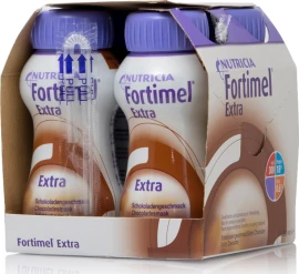 Nutricia Fortimel Extra Chocolate, Υπερπρωτεϊνικό Ρόφημα με γεύση Σοκολάτα 4X200ml 3+ ετών