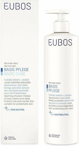 Eubos Basic Liquid Washing Emulsion Υγρό Καθαρισμού Προσώπου και Σώματος 400 ml