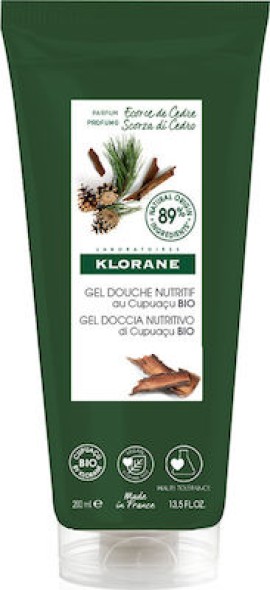 Klorane Cupuacu Nutrition Gel Douche Ecorce De Cedre Αφρόλουτρο με άρωμα Φλοιού Κέδρου 200ml