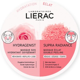 Lierac Duo Masques Hydragenist Oxygenant Ενυδατική Μάσκα 6ml - Supra Radiance Double Peeling Μάσκα Λάμψης Διπλής Απολέπισης 6ml