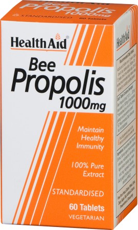 Health Aid - Bee Propolis 1000mg, Βιταμίνες με Εκχύλισμα Πρόπολης για το Ανοσοποιητικό και την Ευεξία του Οργανισμού, 60 ταμπλέτες
