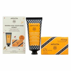 Apivita Promo Wanna Kiss Your Hand Honey Κρέμα Χεριών Εντατικής Ενυδάτωσης Πλούσιας Υφής 50ml & Apivita Σαπούνι με Μέλι 125gr