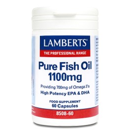 Lamberts Pure Fish Oil 1100mg (EPA), Ωμέγα 3 60caps