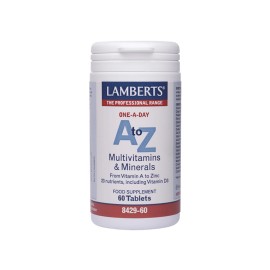 Lamberts A to Z Multi Vitamins Συμπλήρωμα Πολυβιταμίνης Για Ενέργεια & Τόνωση, 60 Tabs