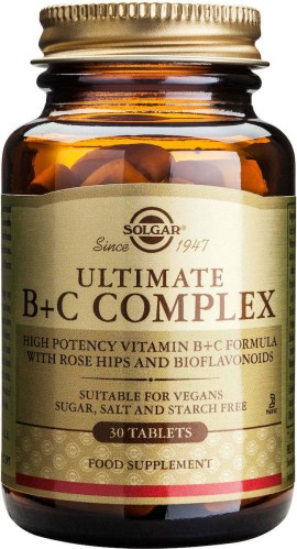 Solgar Ultimate B + C Complex 30 Ταμπλέτες