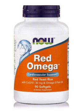 Now Foods Red Omega Red Yeast Rice 90 Softgels
