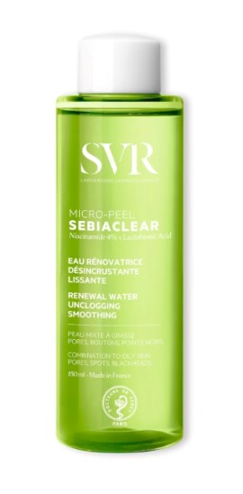 SVR Sebiaclear Micro-Peel Λοσιόν Λείανσης & Καθαρισμού Μικρο-Απολέπισης 150ml