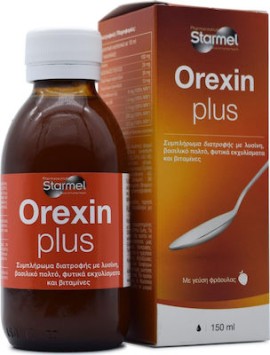 Starmel Orexin Plus Σιρόπι για την Καταπολέμηση της Ανορεξίας & της Απώλειας Όρεξης, 150ml