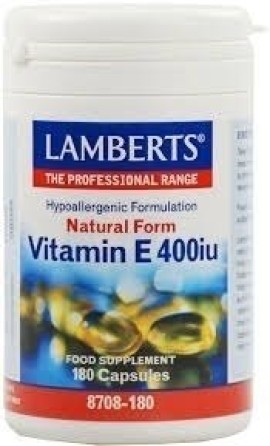 Lamberts Vitamin E- 400iu Natural Form180caps