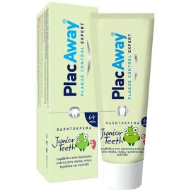 Plac Away Junior Teeth Παιδική Οδοντόκρεμα από 6 Ετών με Γεύση Πορτοκάλι 50ml