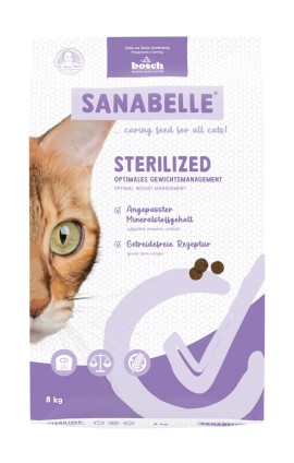 Sanabelle Sterilized Ξηρά Τροφή για Ενήλικες Στειρωμένες Γάτες με Πουλερικά 8kg Bosch Petfood Concepts