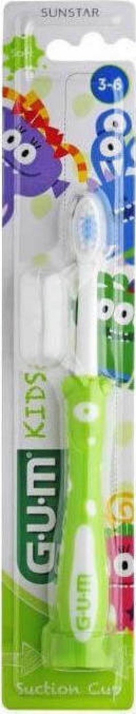 Gum 901 Kids 3-6 Years Παιδική Οδοντόβουρτσα Μαλακή Πράσινη 1 τεμάχιο