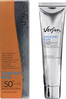 Version Sun Care Diamond Rare Age Delaying Cream Αντιηλιακή Αντιγηραντική Κρέμα Προσώπου SPF50+ 60ml