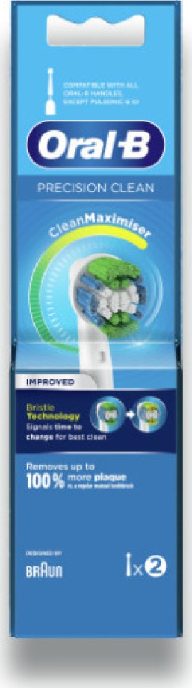 Oral-B Precision Clean Κεφαλές Βουρτσίσματος Με CleanMaximiser 2Τεμ.