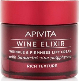 Apivita Wine Elixir Αντιρυτιδική Κρέμα για Σύσφιξη και Lifting Πλούσιας Υφής 50ml