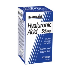 Health Aid Hyaluronic Acid 55mg Συμπλήρωμα Διατροφής με Υαλουρονικό Οξύ για Υγιές Δέρμα & Αρθρώσεις 30 Ταμπλέτες