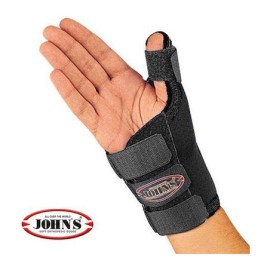 Johns 120105 Νάρθηκας Καρπού με Αντίχειρα Neoprene σε Μαύρο Χρώμα Size Small