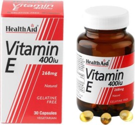 Health Aid Vitamin E 400IU 30 φυτικές κάψουλες