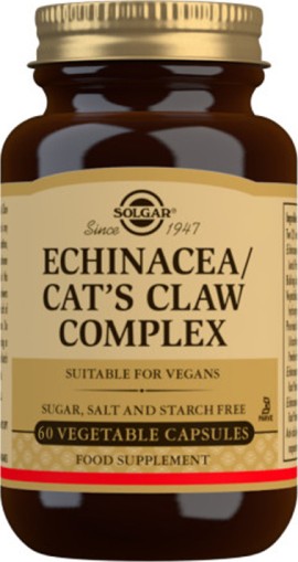 Solgar Echinacea, Goldenseal, Cats Claw Complex 60 Φυτικές Κάψουλες